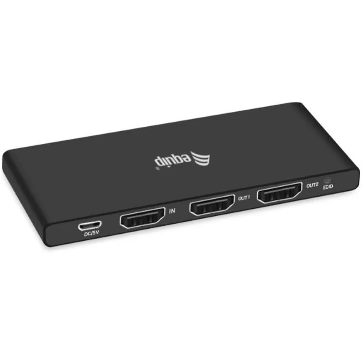 &divide; Splitter hdmi 2.0 ultraslim 2 puertos equip