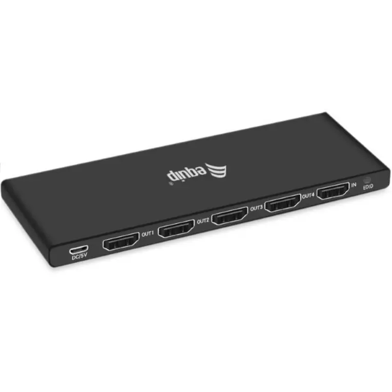 &divide; Splitter hdmi 2.0 ultraslim 4 puertos equip