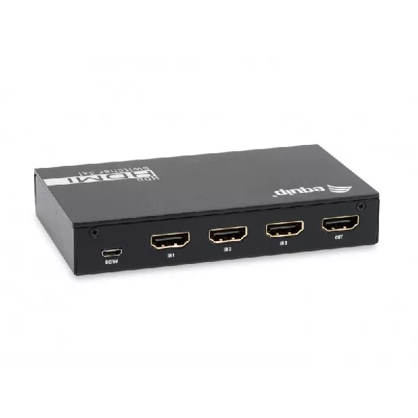 &divide; Switch hdmi 2.0 4k 3x1 alimentacion por usb equip