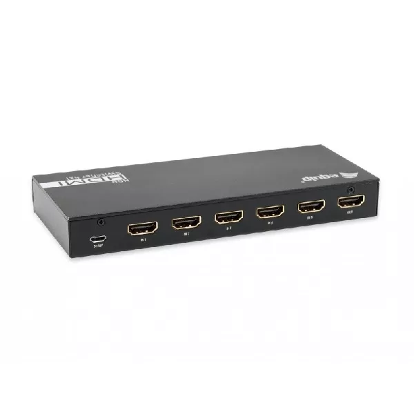 &divide; Switch hdmi 2.0 4k 5x1 alimentacion por usb equip