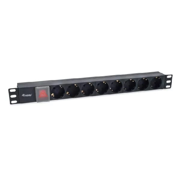 &divide; Regleta alimentacion rack 19" 1u 8 tomas con interruptor cable iec 14 especial sai