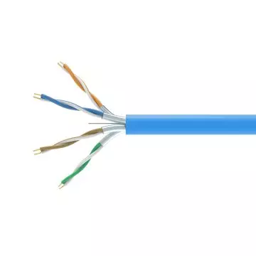 &divide; Bobina equip categoria 6a u/ftp 305m dca lszh libre de halogenos color azul