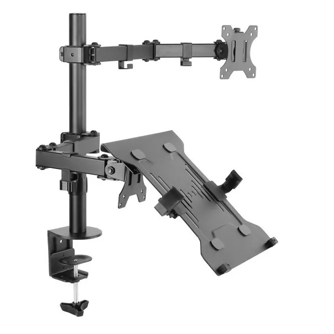 &divide; Soporte de mesa equip 650119 para 1 pantalla 13"-32" doble brazo 2 pantallas o 1 pantalla + 1 portat