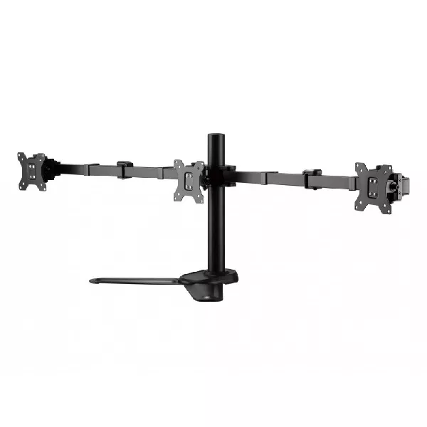 &divide; Soporte de mesa con base equip 650125 para 3 pantallas 13"-27" doble brazo vesa standard hasta 8kg