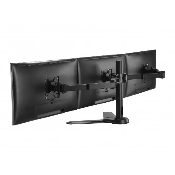 &divide; Soporte de mesa con base equip 650125 para 3 pantallas 13"-27" doble brazo vesa standard hasta 8kg