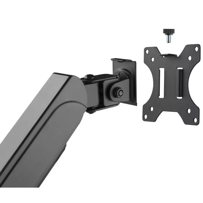 &divide; Soporte de mesa equip 650134 para 3 pantallas 17" - 27" aluminio muelle de gas equip inclinable y gi