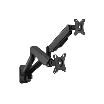 &divide; Soporte de pared orientable equip para 2 pantallas de 17"-32" brazo 564mm muelle de gas hasta 9kg
