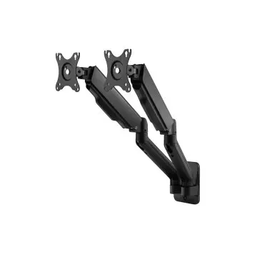&divide; Soporte de pared orientable equip para 2 pantallas de 17"-32" brazo 564mm muelle de gas hasta 9kg