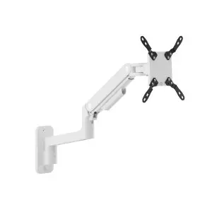&divide; Soporte de pared equip 650140 para 1 pantalla de 17"-49" blanco inclinable y giratorio 360? vesa