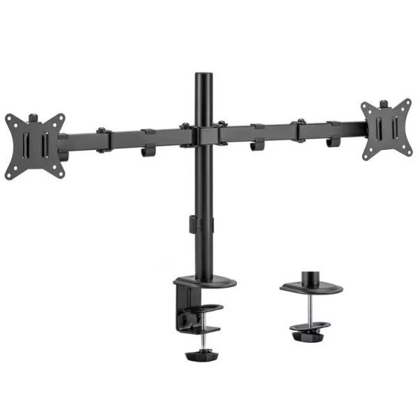 &divide; Soporte de mesa equip 650157 para 2 pantallas 17"-32" de brazo inclinable y giratorio 360? max. vesa