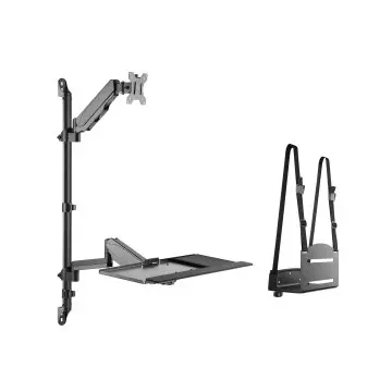 &divide; Soporte de pared equip 650170 para pantalla 17"-32" cpu y teclado max. 8kg vesa 100x100
