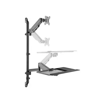 &divide; Soporte de pared equip 650170 para pantalla 17"-32" cpu y teclado max. 8kg vesa 100x100