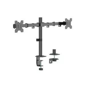 &divide; Soporte de mesa equip 650176 articulado para 2 pantallas de 17" a 32" vesa 100x100 max 2x10kg negro