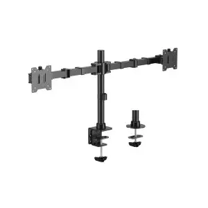 &divide; Soporte de mesa equip 650177 para 2 pantallas 13"-35" de brazo inclinable y giratorio 360? max. vesa