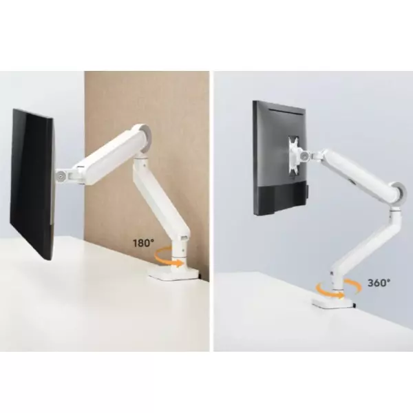 &divide; Soporte de mesa equip 650185 para 1 pantalla de 17"-35" blanco de aluminio max. 10.5kg por pantalla