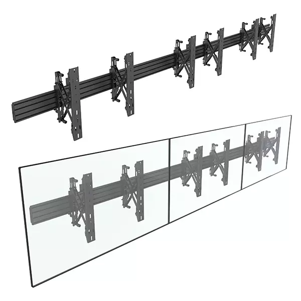 &divide; Soporte de pared orientable equip para pantalla de 32"-65" modular push-in pop-out vesa max 600x400