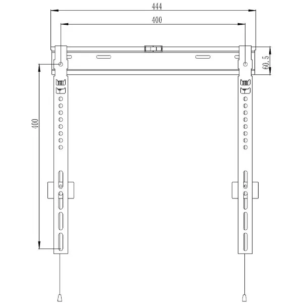 &divide; Soporte de pared fijo equip 650363 para pantalla 32"- 55" slim distancia a pared fijo 9mm/11mm vesa