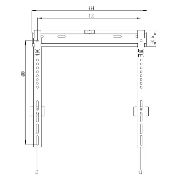&divide; (km0) soporte de pared fijo equip 650363 para pantalla 32"- 55" slim cash30