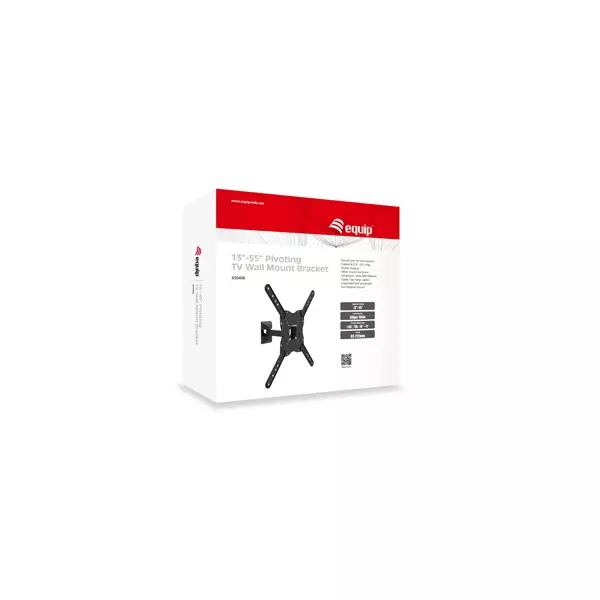&divide; (km0) soporte de pared orientable equip para pantalla de 13" - 55" inclinable y giratorio max. vesa