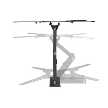 &divide; Soporte de pared orientable equip para pantalla de 23"-55" doble brazo inclinable/giratorio max.30kg
