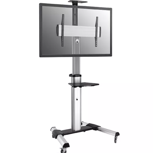 &divide; Soporte de suelo con ruedas equip para pantalla de 37" - 70" fijo rotacion 90&ordm; de aluminio max. ves