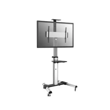&divide; Soporte de suelo con ruedas equip para pantalla de 37" - 70" fijo rotacion 90&ordm; de aluminio max. ves