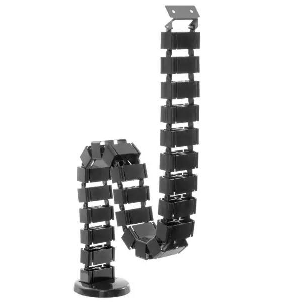 &divide; Cubre cables mesa ergonomica equip negro