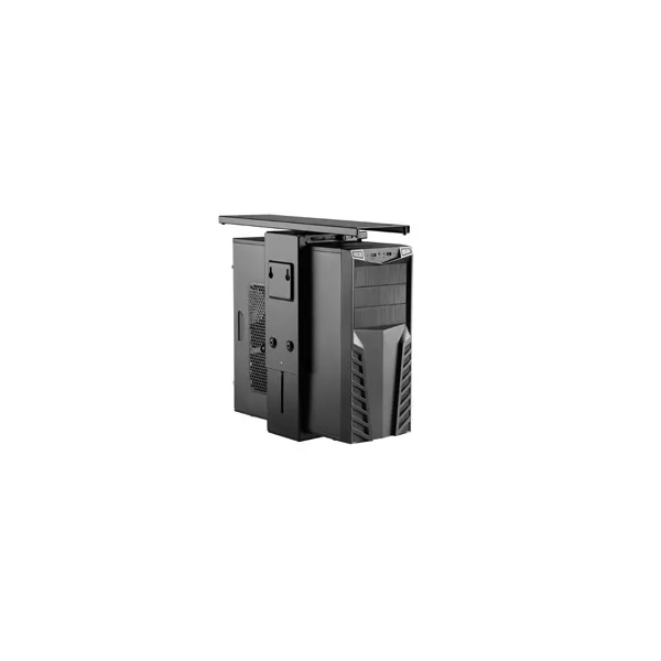 &divide; Soporte cpu equip 650892 para instalacion bajo mesa giratorio 360? acero color negro max. 10kgs