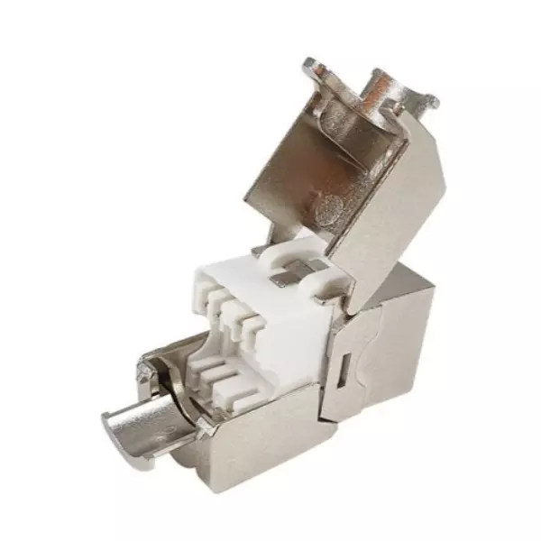 &divide; Kit 8 uds conector hembra rj45 ftp cat8.1 panel keystone
