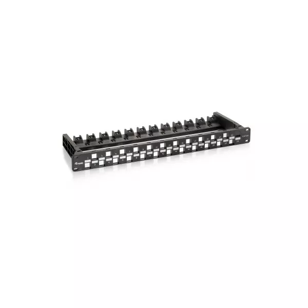 &divide; Patch panel vacio cat.6a 24 puertos keystone 1u