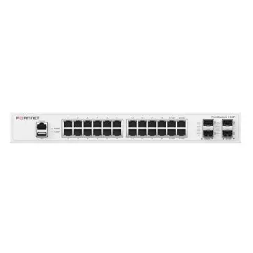 &divide; Switch gestionable fortinet fs-124f l2 24xge rj45 4xge sfp 256 mb ddr3 montaje rack ventilador