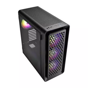 &divide; Caja e-atx fsp cut593a cristal templado frontal mesh 4xargb disipador max 175mm gpu max 400mm negro