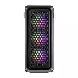 &divide; Caja e-atx fsp cut593a cristal templado frontal mesh 4xargb disipador max 175mm gpu max 400mm negro