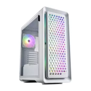 &divide; Caja e-atx fsp cut593p cristal cables mallado intercambiable front 4xargb cpu 175mm gpu 400mm blanca