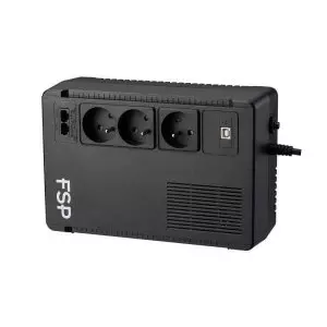 &divide; Sai fsp eco 800ge 800va 480w entrada 1xiec-c14 salida 4xschuko line-interactive mural/escrito