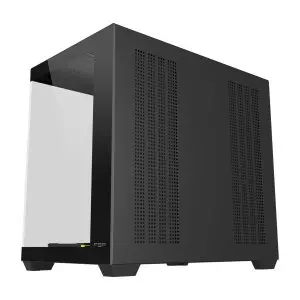 &divide; Caja atx fsp m341 cristal templado dual chamber 7xargb disipador max 160mm gpu max 410mm negro