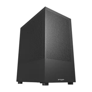 &divide; Caja micro atx fsp s110 frontal rejilla disipador max 160mm gpu max 285mm negro