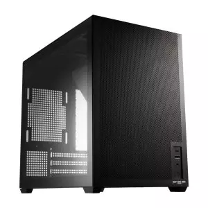 &divide; Caja micro atx fsp s140 cristal templado disipador max 155mm gpu max 325mm negro