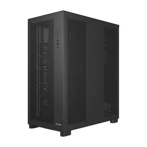 &divide; Caja e-atx fsp u500-b mesh 5xvent gpu max 420mm cpu max 180mm sin f.a usb-c lcd negro