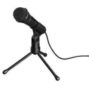 &divide; Microfono sobremesa hama mic-p35 allround jack 3.5mm con tripode cable 2.5m