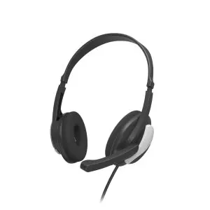 &divide; Headset hama hs-p100 v2 jack 3.5 estero cable 2m color negro