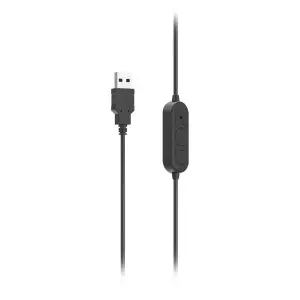 &divide; Headset hama hs-usb300 v2 usb estero cable 2m color negro
