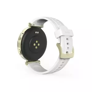 &divide; Smartwatch hama 7000 amoled 1.32" ip68 3atm manos libres diferentes sensores blanco oro