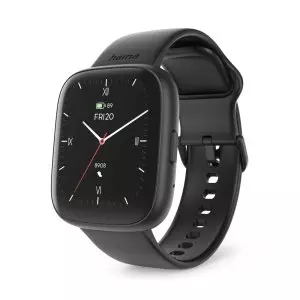 &divide; Smartwatch hama 4000 lcd 1.65" ip68 diferentes sensores salud negro