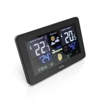 &divide; Estacion metereologica hama premium pronostico del tiempo temperatura humedad reloj dct usb carga pa