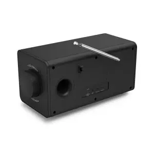 &divide; Radio digital con altavoz hama dr1001 fm/dab+ bt pantalla 4.3" 5w reloj despertador negro