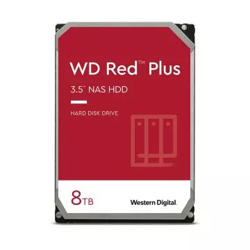 &divide; Disco duro 8tb western digital red plus sata6g (nas hard drive) wd80efpx