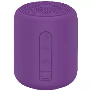 &divide; Altavoz bluetooth portable jvc sp-sg10btv 5w rms bt 5.3 microsd bateria 8h gummy violeta