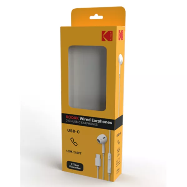 &divide; Auricular intrauditivos kodak 210+ usb-c  (tipo apple)