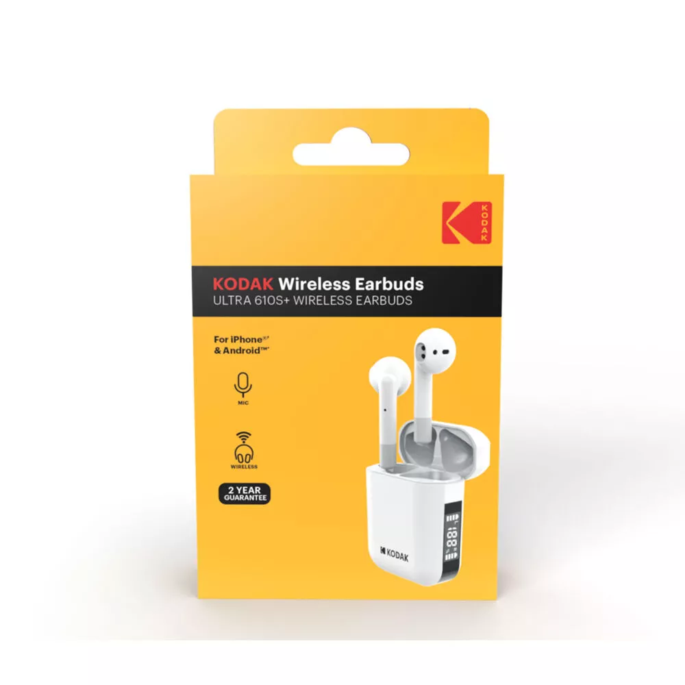 &divide; Auricular intrauditivo bluetooth kodak ultra 610s+ microfono wireless earbuds